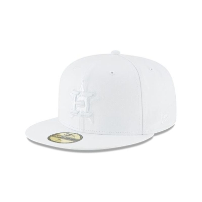 Houston Astros Gorra | New Era MLB Whiteout Basic 59fifty Fitted Cap Mexico - Blancos